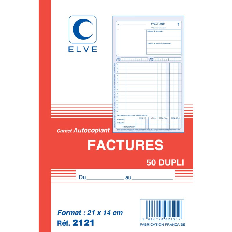 ELVE enveloppe manifold, 210 x 148 mm, triplicata, 50 feuilles